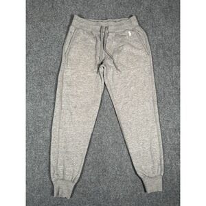 Polo Ralph Lauren Fleece Pants Mens Small Gray Joggers Sweatpants 26"